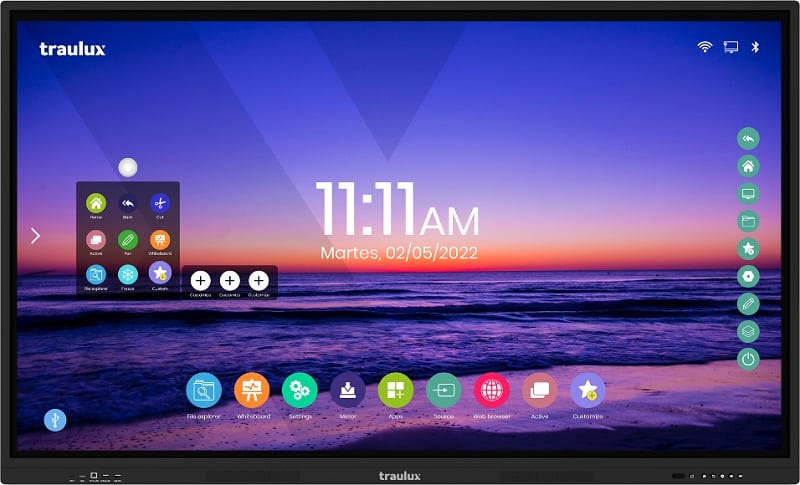 Monitores interactivos Traulux TX90