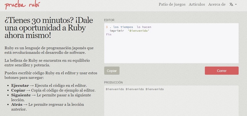 Prueba Ruby