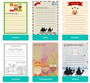 plantillas cartas reyes magos