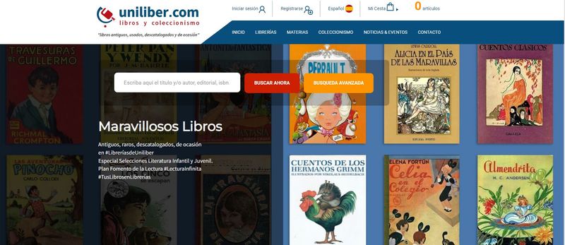 Uniliber webs libros segunda mano