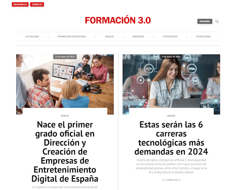 EDUCACIÓN 3.0 obtuvo casi 40 millones de visitas en 2023