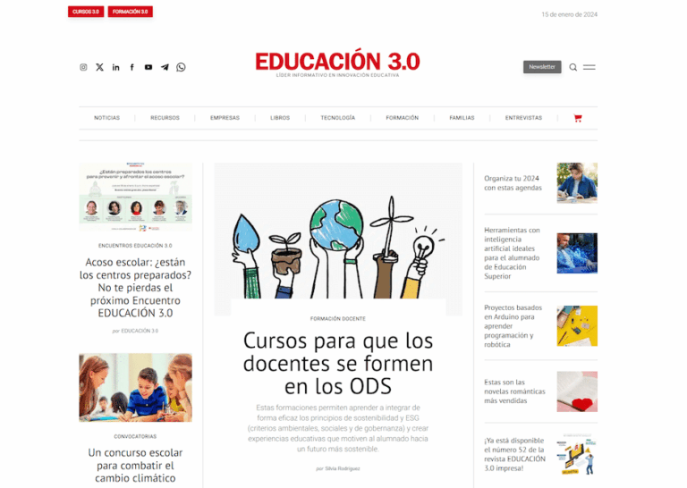 EDUCACIÓN 3.0 obtuvo casi 40 millones de visitas en 2023