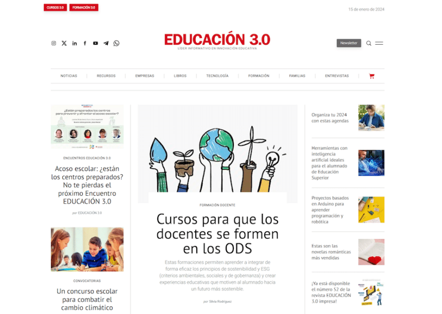 EDUCACIÓN 3.0 obtuvo casi 40 millones de visitas en 2023