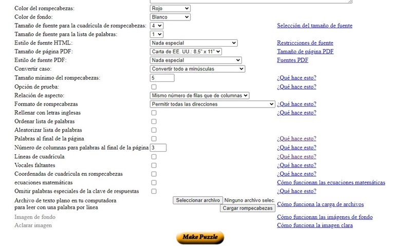 sopas de letras