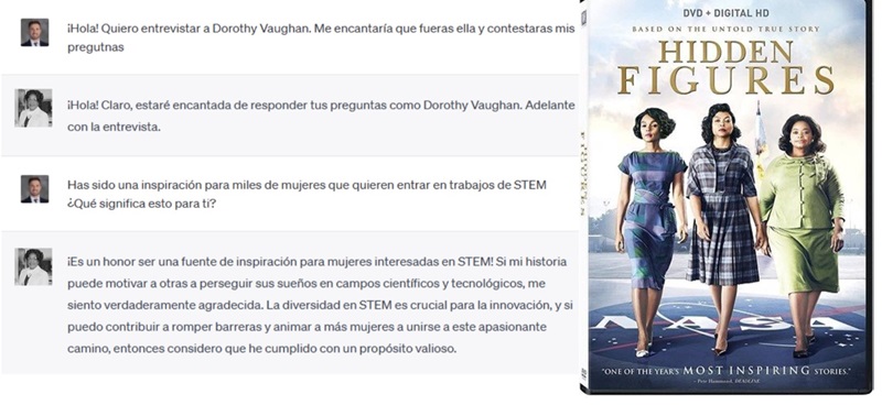 Imagen Chat GPT por la foto de Dorothy.