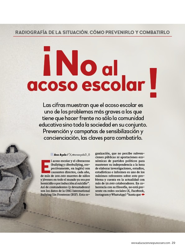 acoso escolar revista EDUCACIÓN 3.0