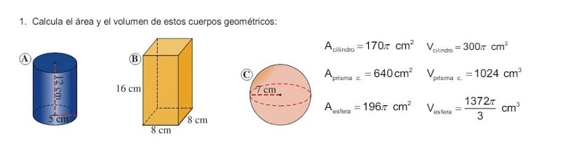 Ejercicios De Cuerpos Geométricos