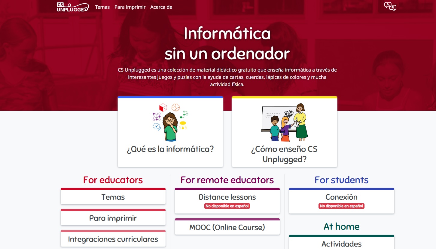 CS Unplugged- proyectos de robótica y programación