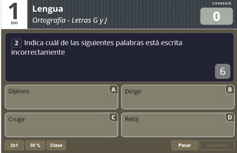 ejercicios con g y j
