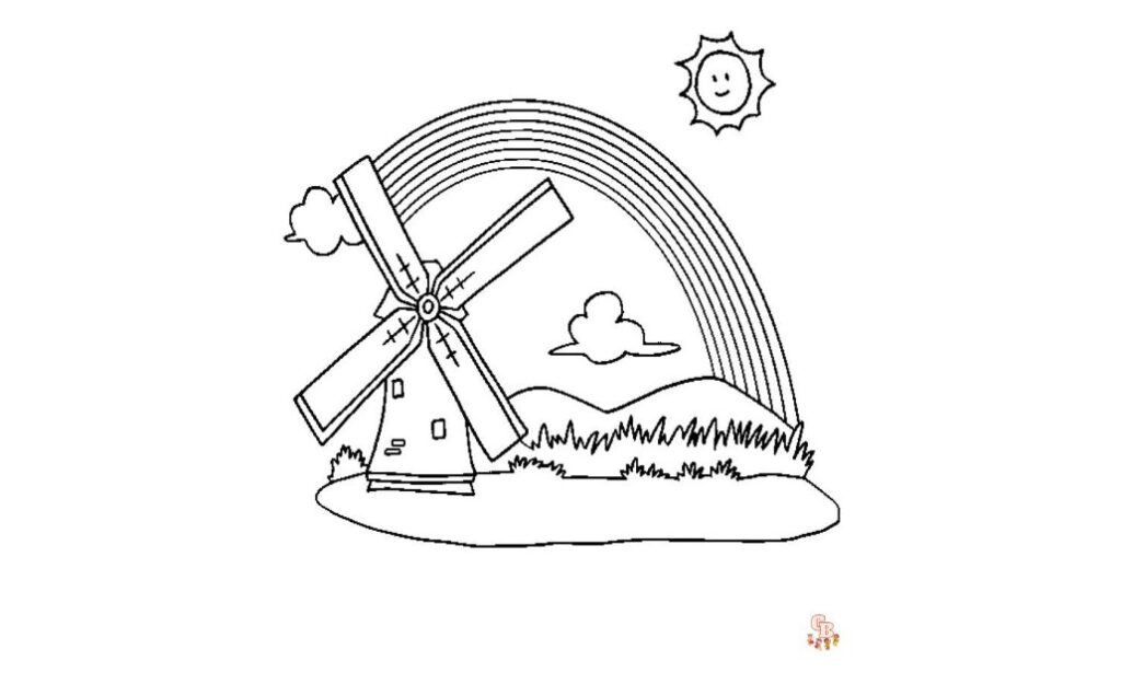 arcoíris para colorear 
