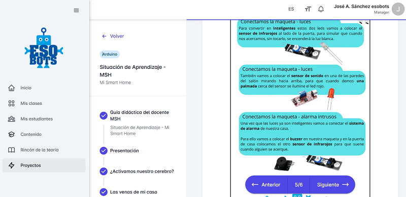 plataforma de robótica Esobots