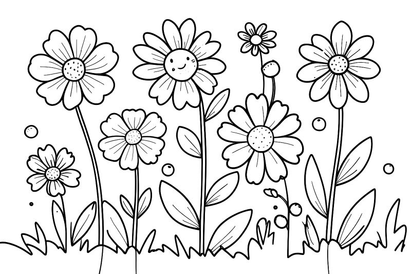 dibujos con flores