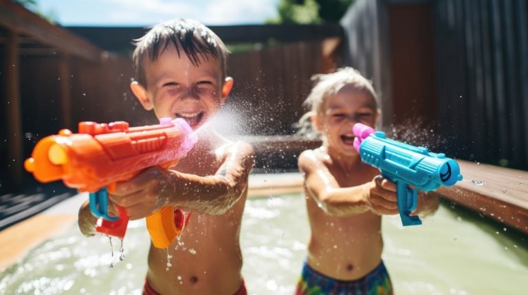 juegos con pistolas de agua