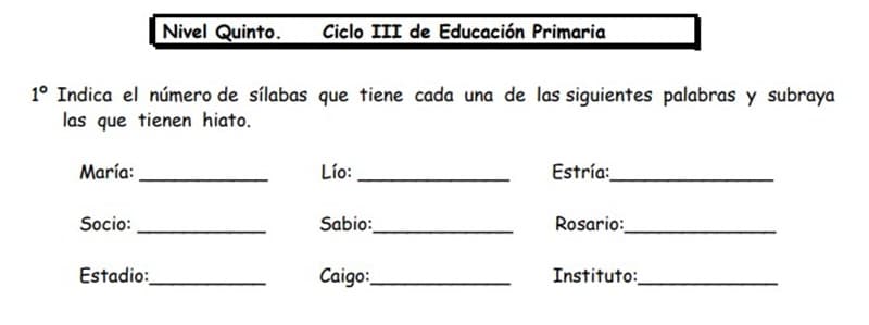 Fichas de evaluación inicial de lengua
