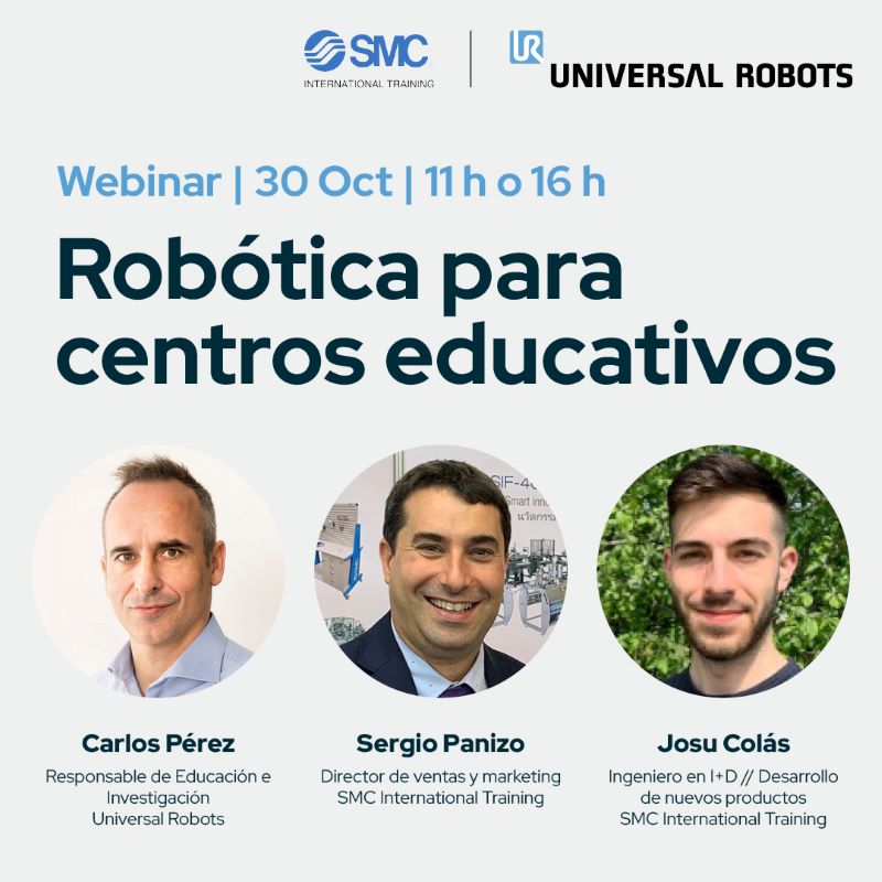 El webinar gratuito para docentes de FP de robótica o automatización