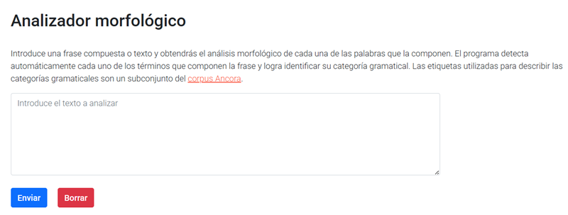 analizador morfológico