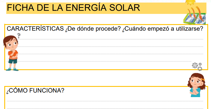 Ficha de energía solar