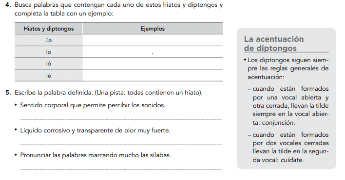 fichas de ortografía