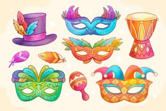 Dibujos de carnaval para colorear