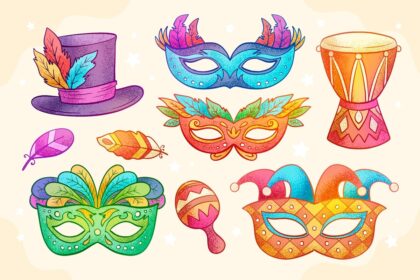 Dibujos de carnaval para colorear