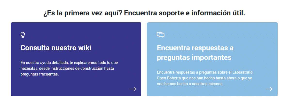 open roberta lab. plataforma de programación
