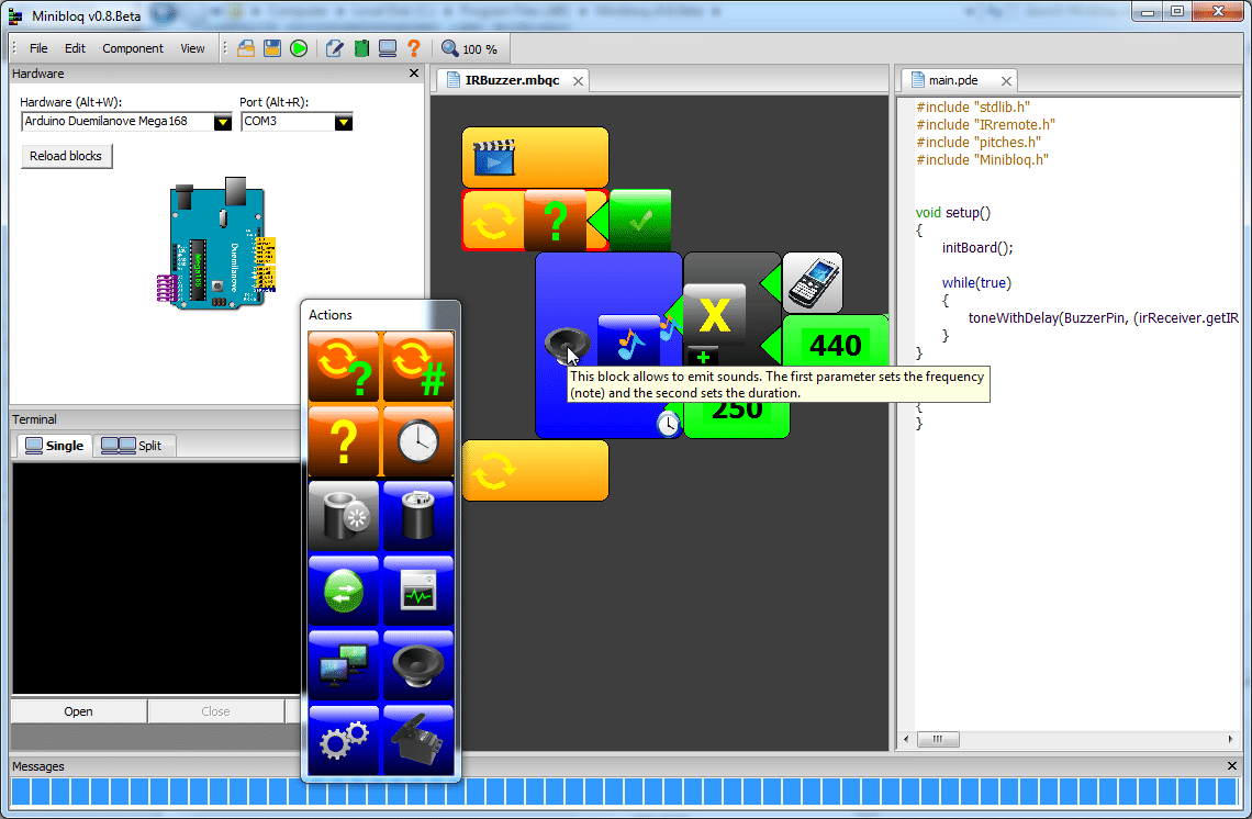 minibloq programación