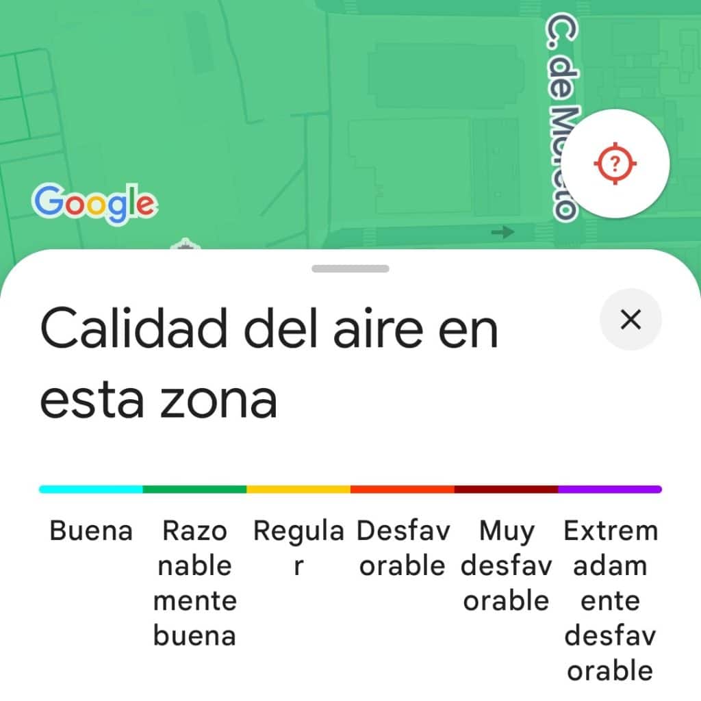 Trucos para Google Maps- calidad del aire