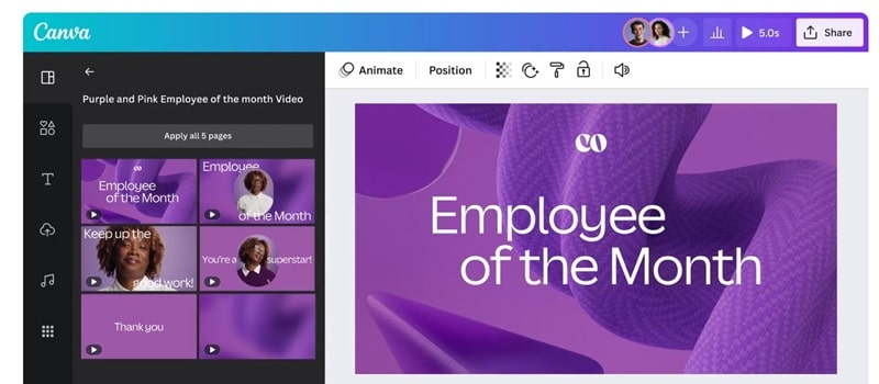 canva video