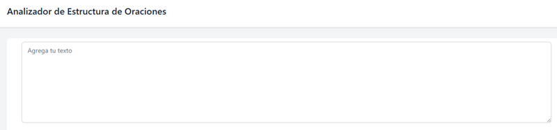 analizador oraciones
