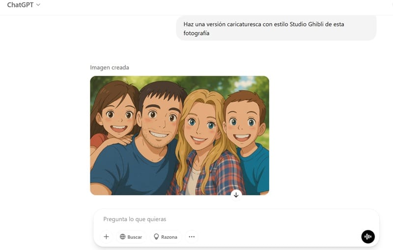 cómo hacer imágenes estilo Studio Ghibli 

