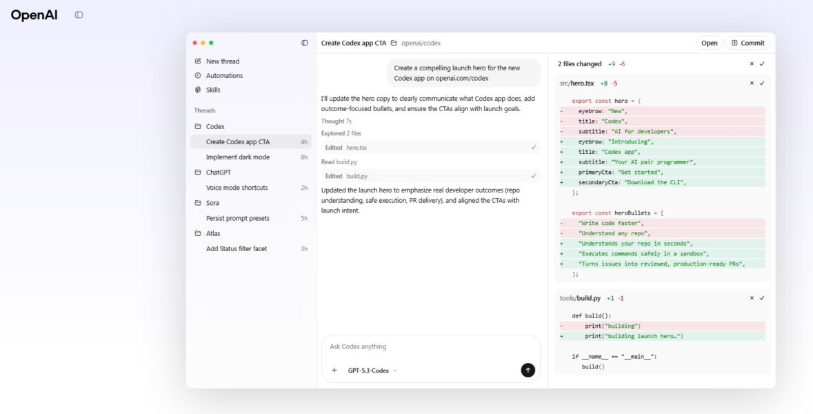 OpenAI Codex , programar con IA