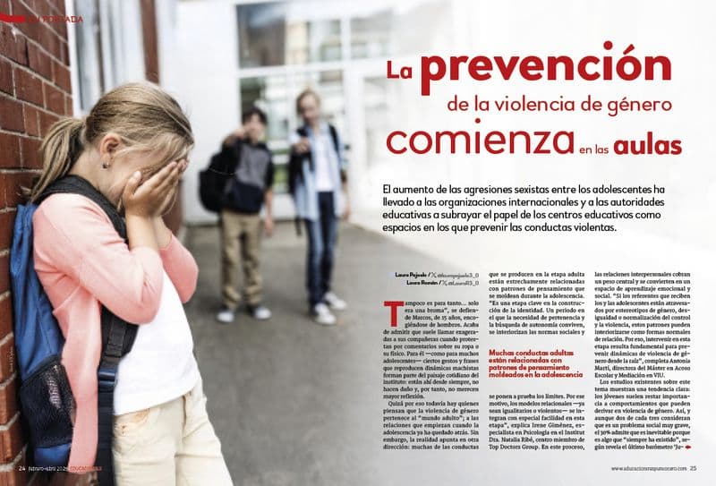 La prevención de la violencia de género comienza en las aulas número 61
