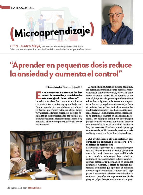 “Aprender en pequeñas dosis reduce la ansiedad y aumenta el control”