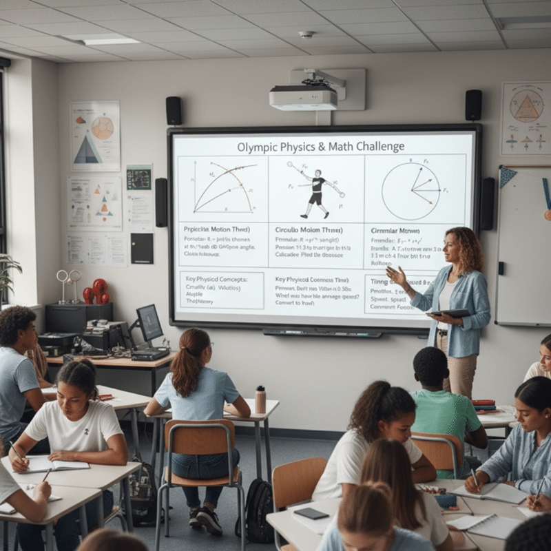 Los juegos olímpicos en clase de física