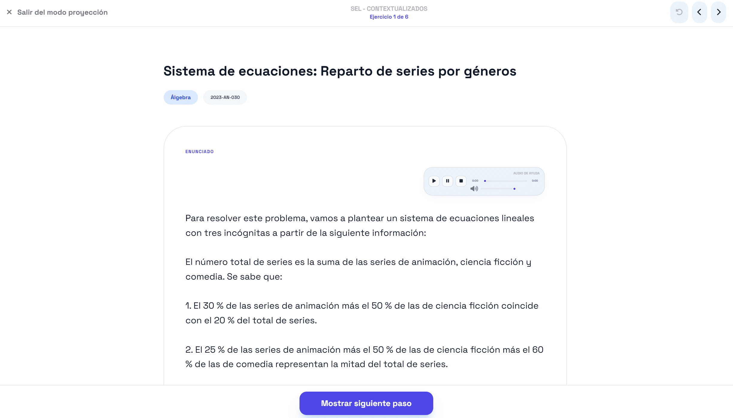 Mathsteps IA matemáticas docentes modo proyección