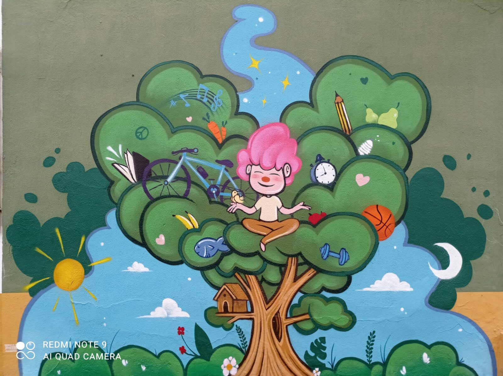 mural hábitos saludables CEIP pedagogo García Navarro semana de la salud