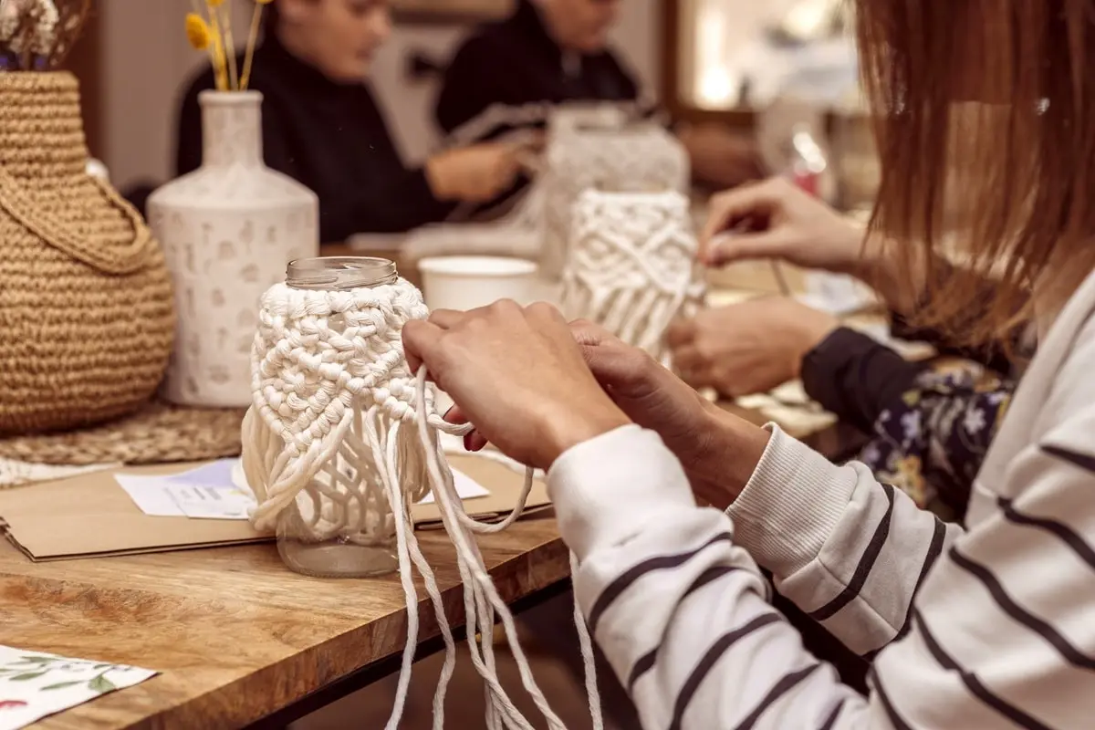 cómo hacer macramé