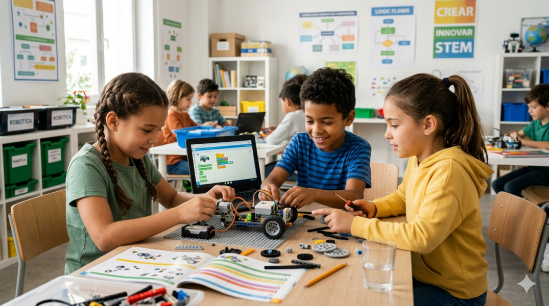 Alumnos de Primaria altas capacidades robotica