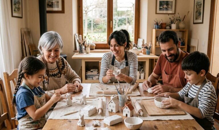 manualidades con arcilla blanca