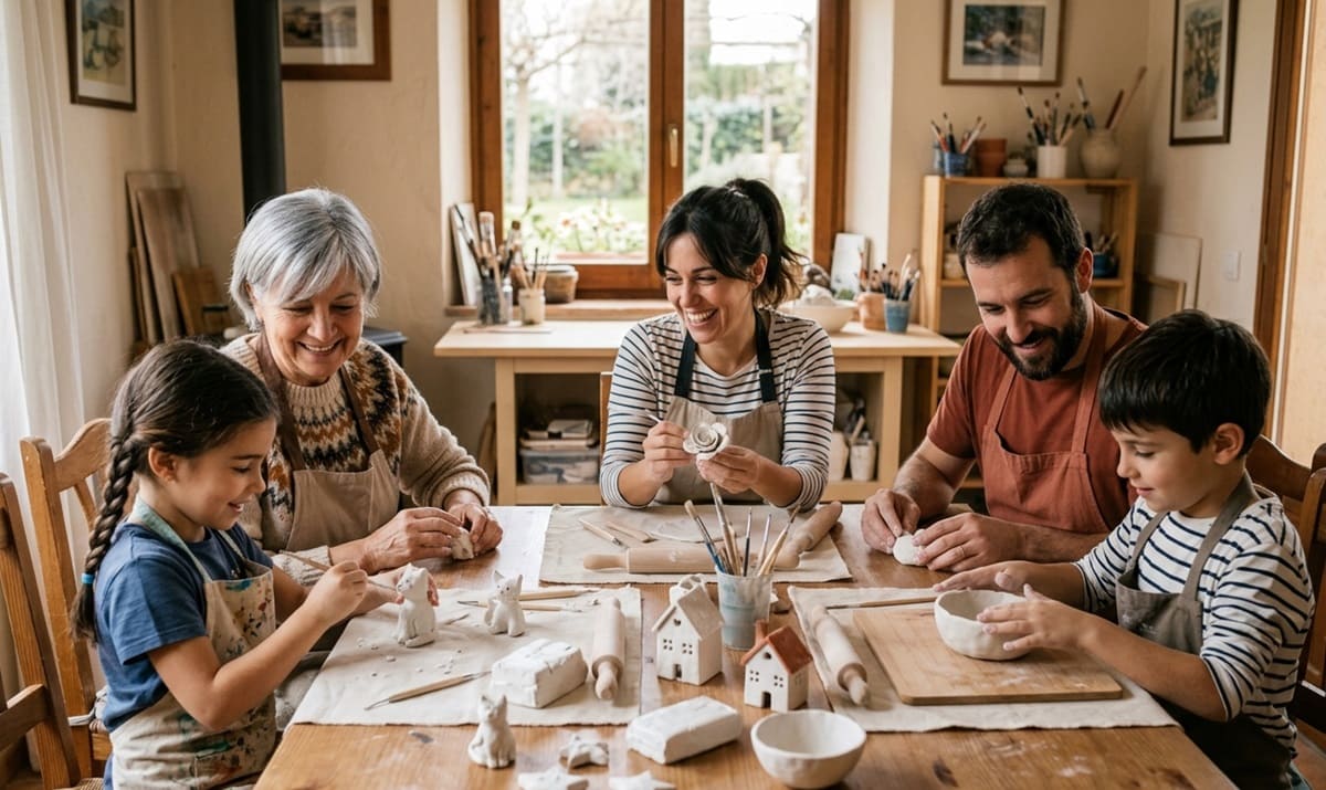 manualidades con arcilla blanca