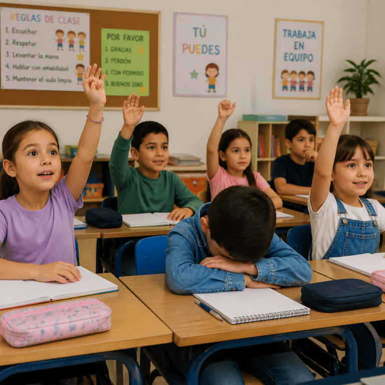 cuando un niño no habla en clase