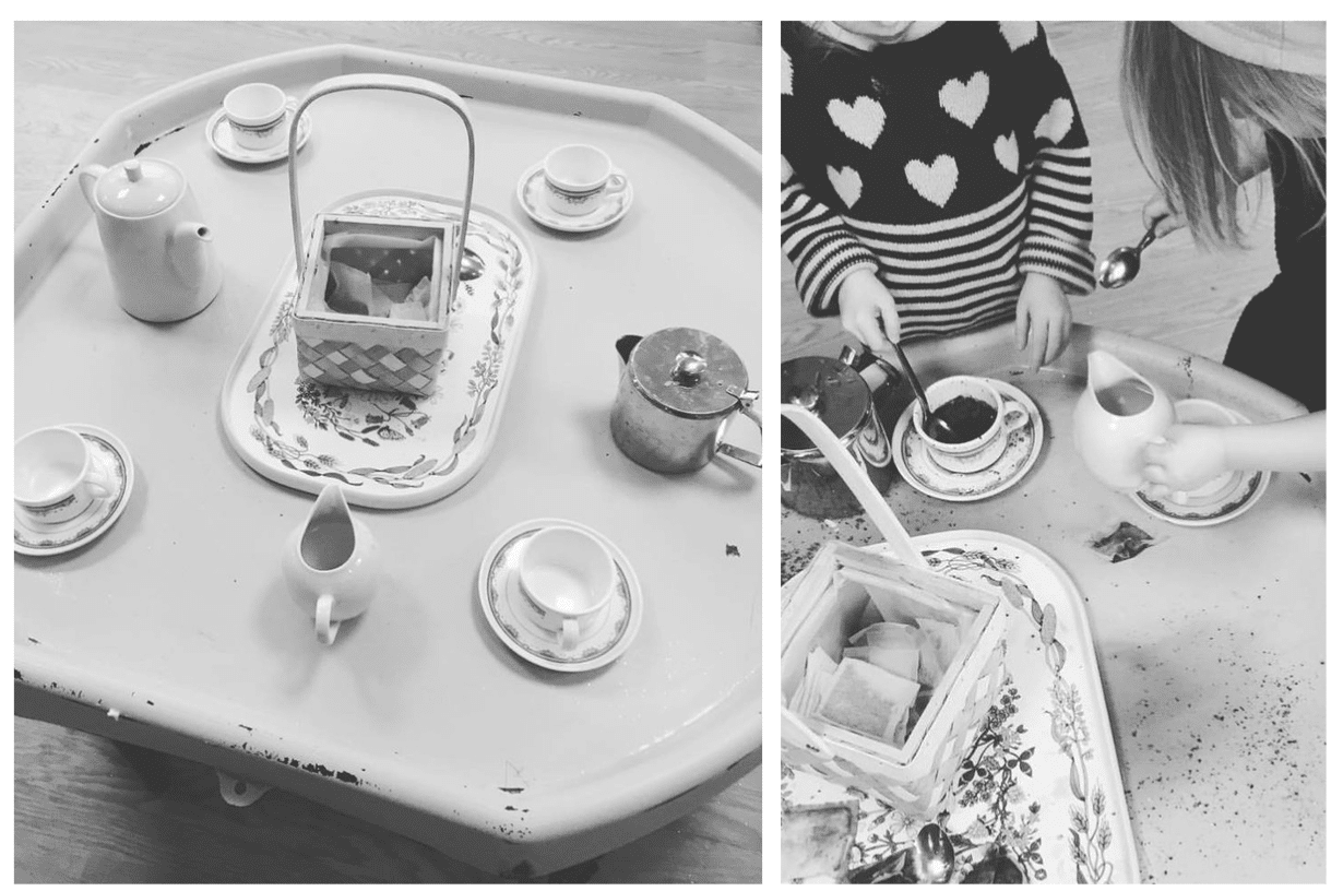 Tuff tray o bandejas sensoriales en infantil