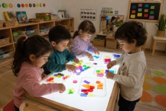 mesas de luz en infantil