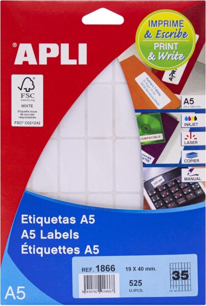 etiquetas apli material escolar barato