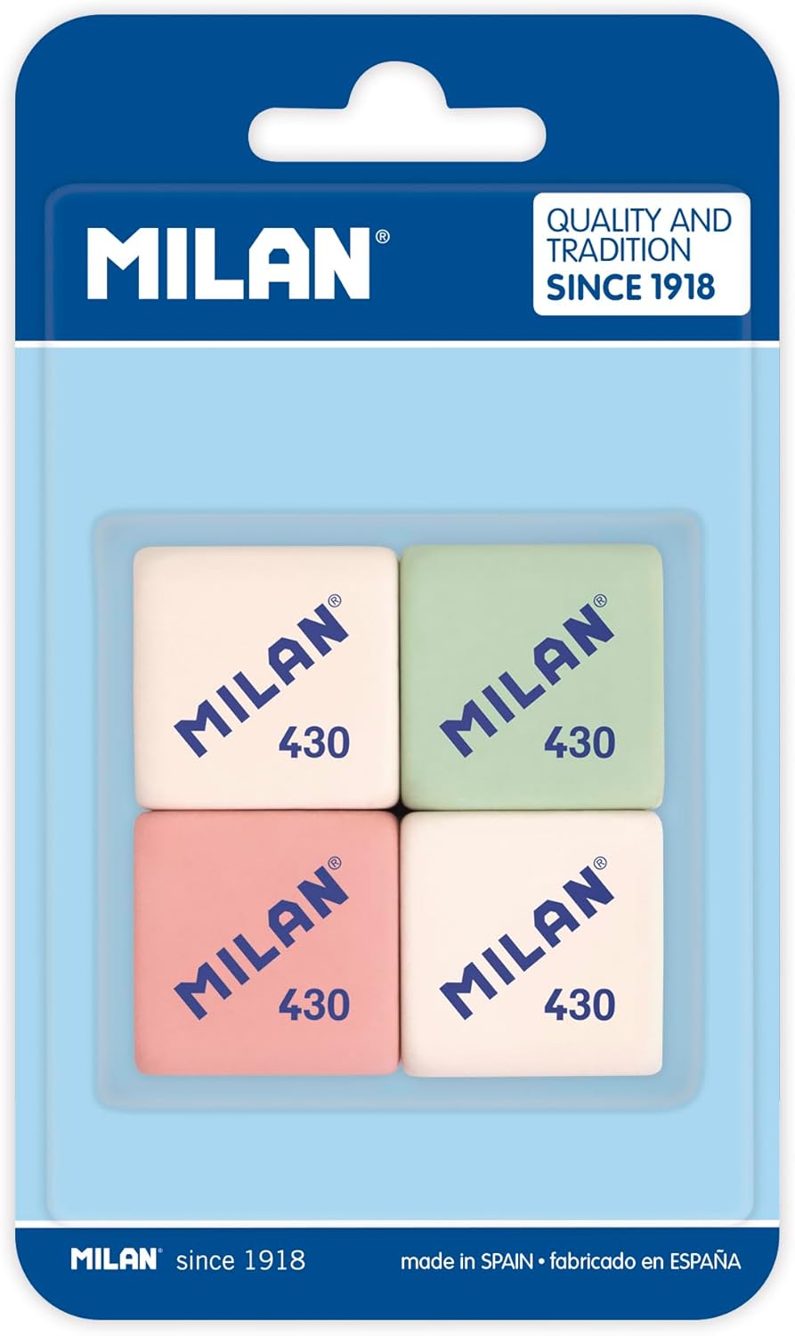 goma de borrar Milan material escolar barato