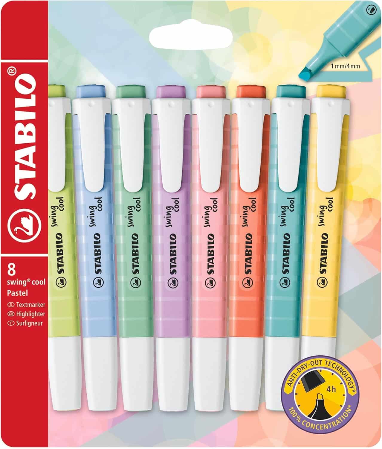marcadores Stabilo material escolar barato