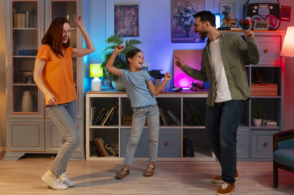 microhábitos en familia baile
