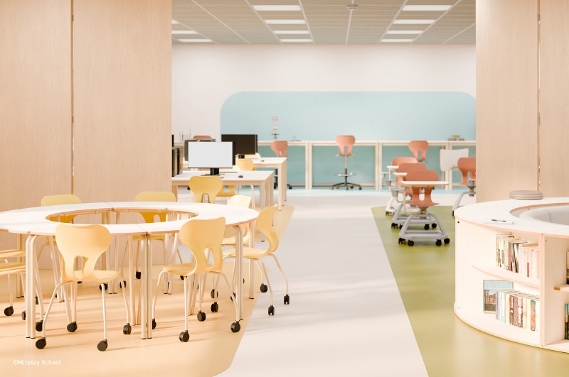 mobiliario escolar flexible Mirplay School