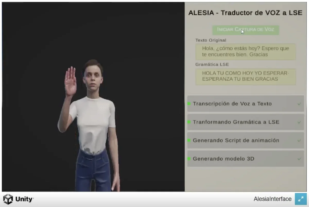 Alesia traductor lengua de signos