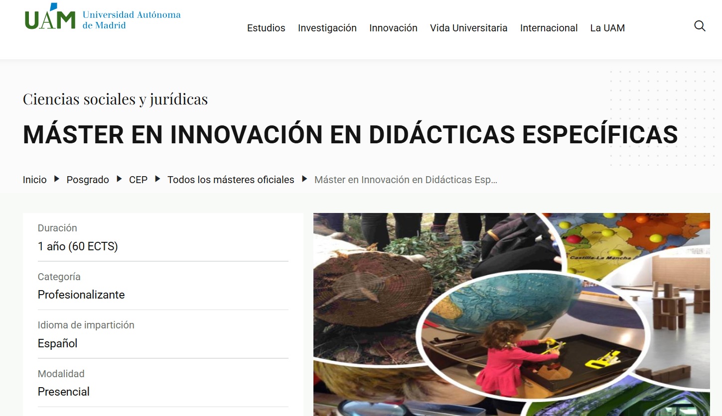 máster en innovación en didácticas específicas los mejores másteres y cursos para docentes